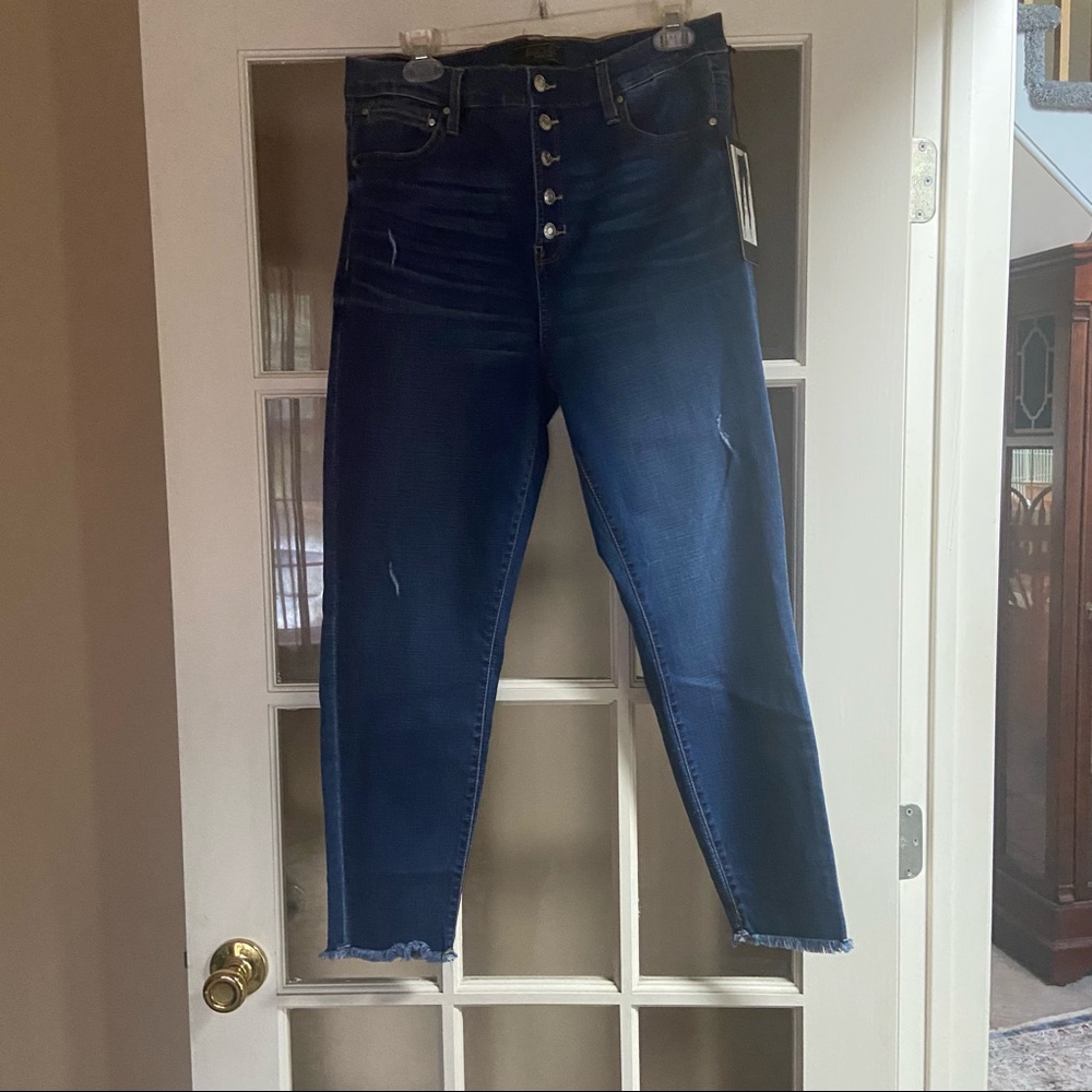 Button Down Blue Jeans Size 14
